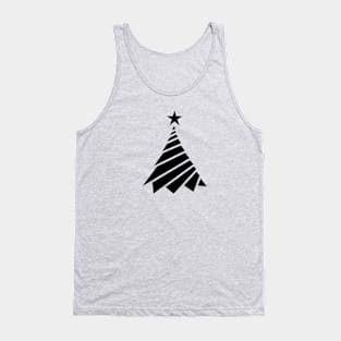 Modern Geometric Christmas Tree Tank Top